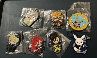 Black Butler Kuroshitsuji figure rubber key chain set 7 mascot anime Japan m683