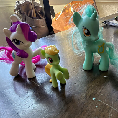 My Little Pony Animation Figurine Lot of 3 - Rarity & Lyra Heartstrings