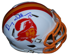 DOUG WILLIAMS signed (TAMPA BAY BUCCANEERS) mini football helmet BECKETT BW07844