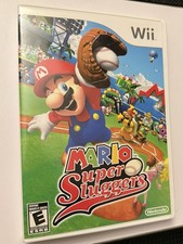 Mario Super Sluggers Nintendo Wii Complete in Case w/ Manual NTSC-U/C E (2008)