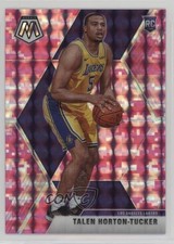 2019-20 Panini Mosaic Rookies Pink Camo Prizm Talen Horton-Tucker #215 sw8