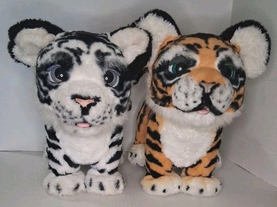 Fur Real Roarin Ivory White Tiger & Tyler Tiger Interactive No Access. Pre-owned