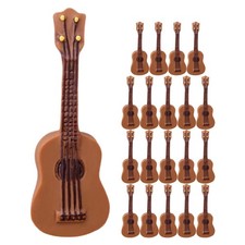 20pcs Mini Guitar Model Dollhouse Miniature Instrument Crafts Resin Tiny Musi...