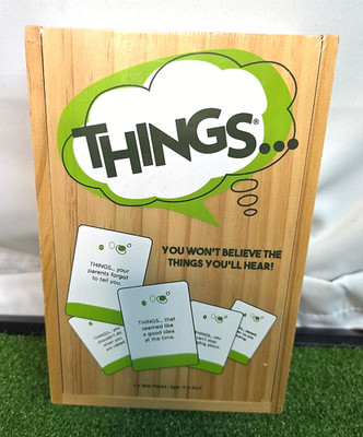 The Game of Things Humor in a Box Exclusive Wood Game Box Factory Sealed