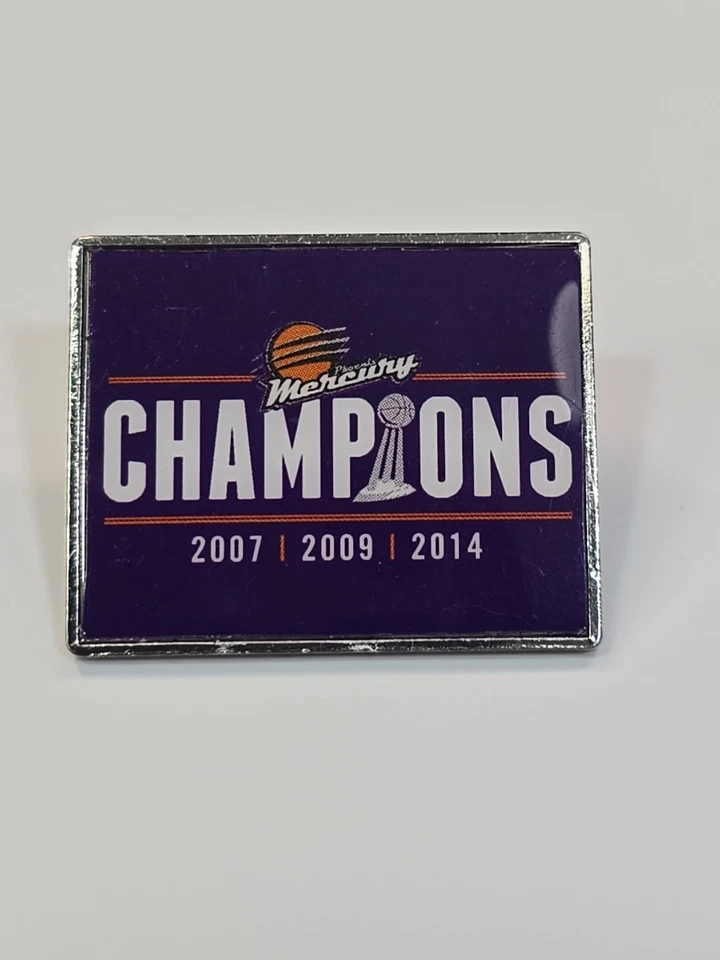 Phoenix Mercury WNBA Champions 2007, 2009 & 2014 Souvenir Lapel Pin - Image 2 of 4