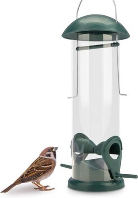 WILDLIFE FRIEND 20 cm Vogelfutterspender - Körnerfutterstation aus Kunststoff 