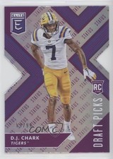 2018 Panini Elite Draft Picks Status Purple Die-Cut Variation 59/99 DJ Chark 7m3