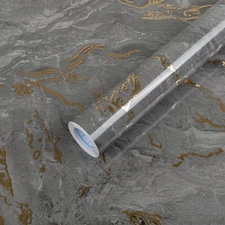 Black Granite Peel and Stick Wallpaper for Countertops, Kitchens, and Bathrooms