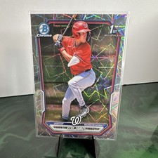 Topps Bowman Chrome 2025 Coy James 1st Squares Refractor BCP-33 Nationals Card