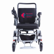 Elevate Mobility EM-100F Foldable Power Wheelchair Dual 250W Open Box 