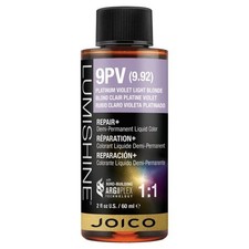 Joico LumiShine Demi-Permanent Liquid Hair Color 2 fl.oz-9PV Platinum Violet Lig