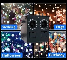 Bubble Fog Machine 900w Stage Bubble Smoke with RGBW LEDS DMX Remote Control