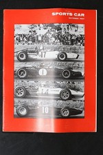 Sports Car Magazine October 1967 Race Cars Team Lotus Honda Vintage Auto