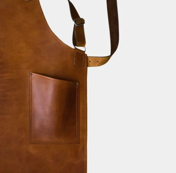 Genuine Leather Apron for Woodworking, Chef, Barber, Barista, Grilling, BBQ. - Image 4 of 4