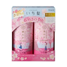 Kracie ICHIKAMI Harumeki Cherry Blossom Hair Care Set - Shampoo and Conditioner