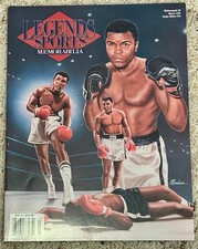 Legends Sports Memorabilia Muhammad Ali cover March 1999 cards included