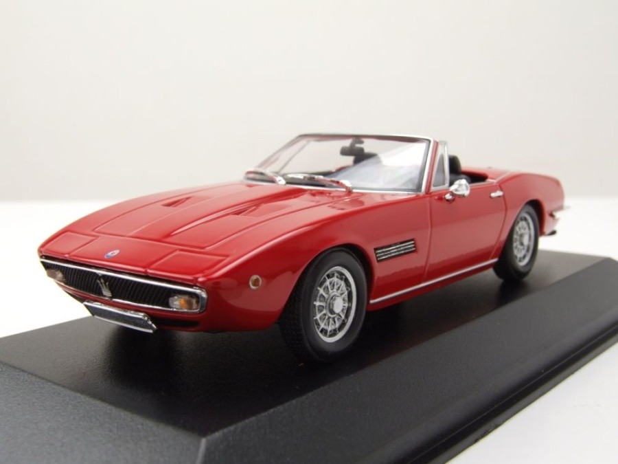 Maserati Ghibli Spyder 1969 rouge miniature Maxichamps MXC940 cabriolet 1/43