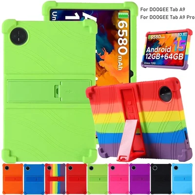 For DOOGEE Tab A9/A9 Pro Tablet Case 10.1'' Kids Silicone Shockproof Stand Cover