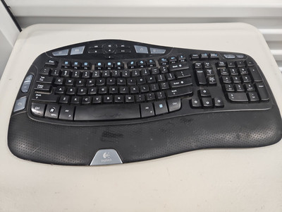 Logitech K350 Wave Wireless Keyboard NO Dongle  Ergonomic Comfort Black Y-RCP140
