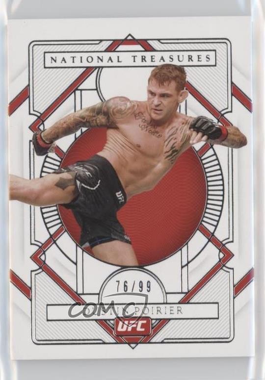 2021 Panini Chronicles UFC National Treasures 76/99 Dustin Poirier #376 s3g