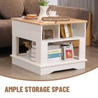 Coffee Table Square Center Table w/Storage Cocktail Table For Living Room Office — photo 6