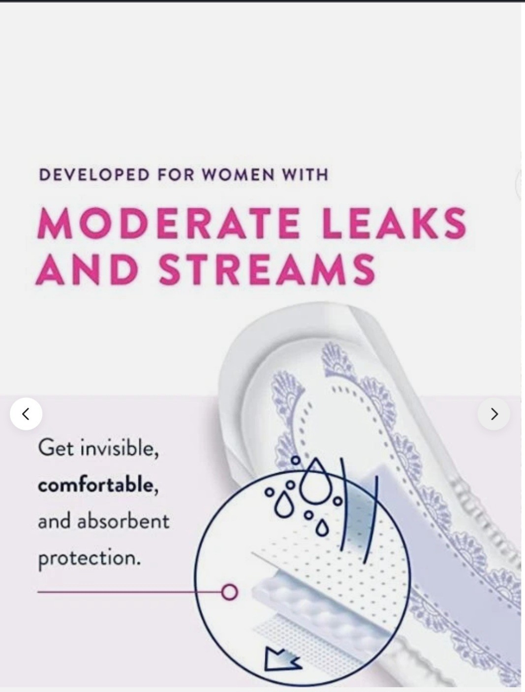 Prevail Bladder Control Pads, 11 inch, 48 pcs/package