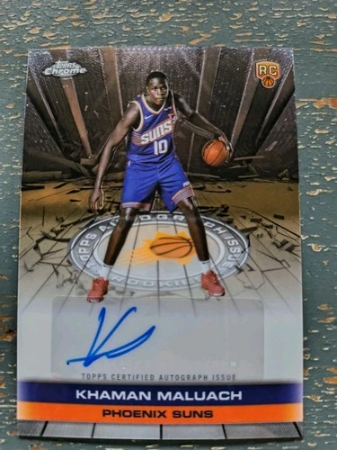 KHAMAN MALUACH Rookie Auto #TAIR-KM Phoenix Suns 2025-26 Topps Chrome (RC) AU