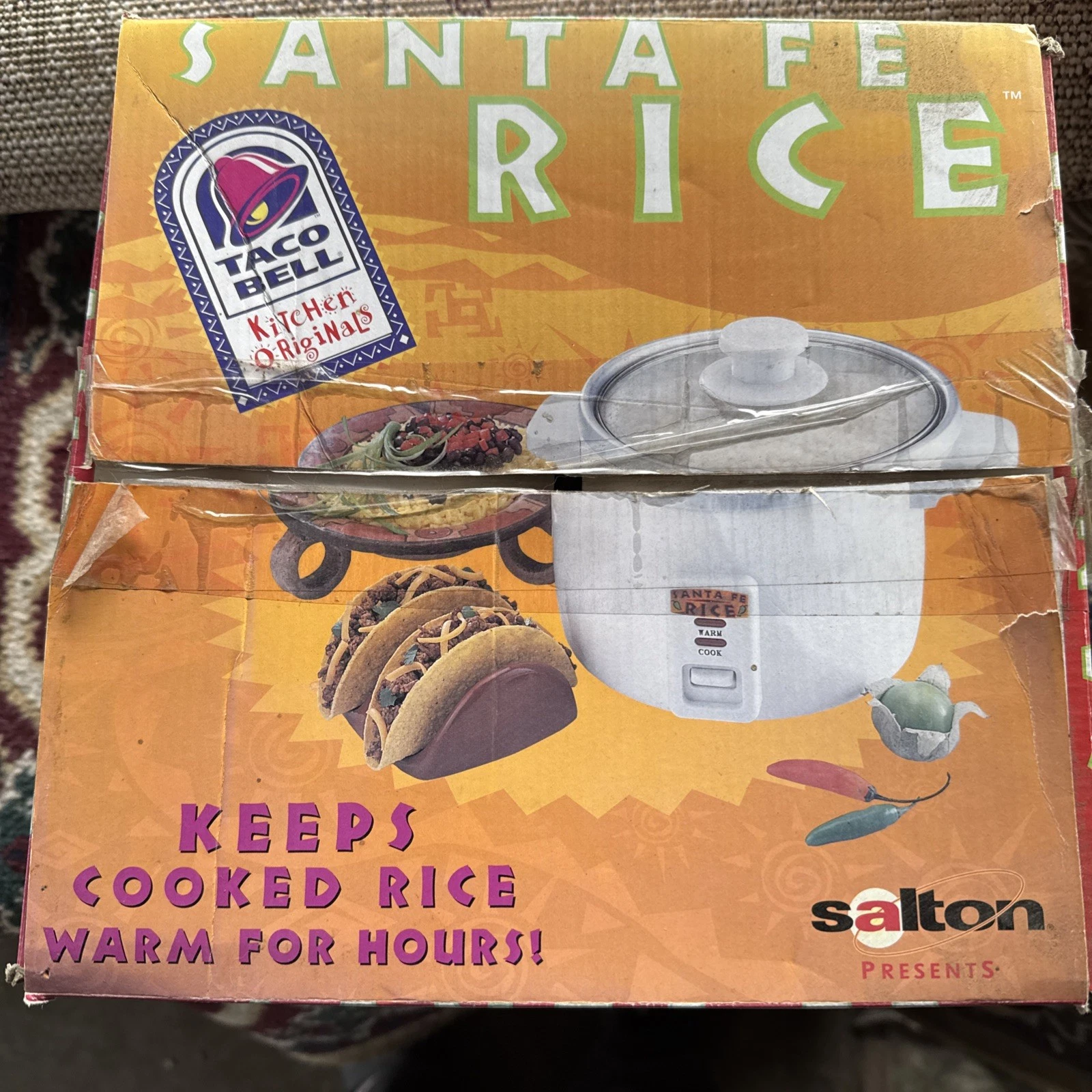 Salton 8 Cup Santa Fe Automatic Rice Cooker with Food Steaming Basket,