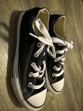 Kids Converse All Star Chuck Taylor Low Tops Sz 1 Black NWOT