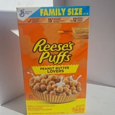 General Mills Family Size Reese's Puffs Peanut Butter Lovers Cereal