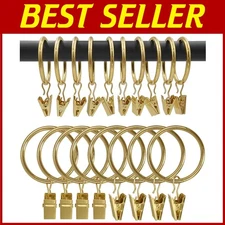 Decorative Curtain Rod Clips - 1.5" Inner Diameter