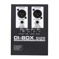 High Performances 2 Channel Active DI BOX with Link Output and Attenuator