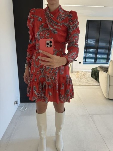 Women Sandro Paris Dress Red 36