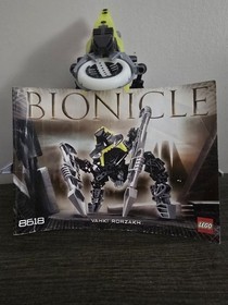 LEGO BIONICLE Vahki Rorzakh 8618 Complete Set with canister and manual 