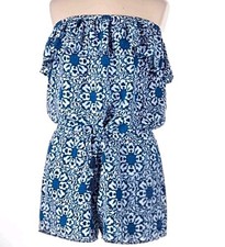 Vineyard Vines Blue and White Romper, Size Extra Large, New with Tags