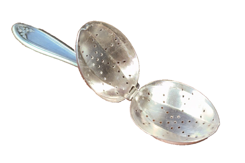 Vintage Simon L and George H Rogers Silver A1 Tea Ball Infuser Spoon 5.5 Inch - Picture 4 of 7