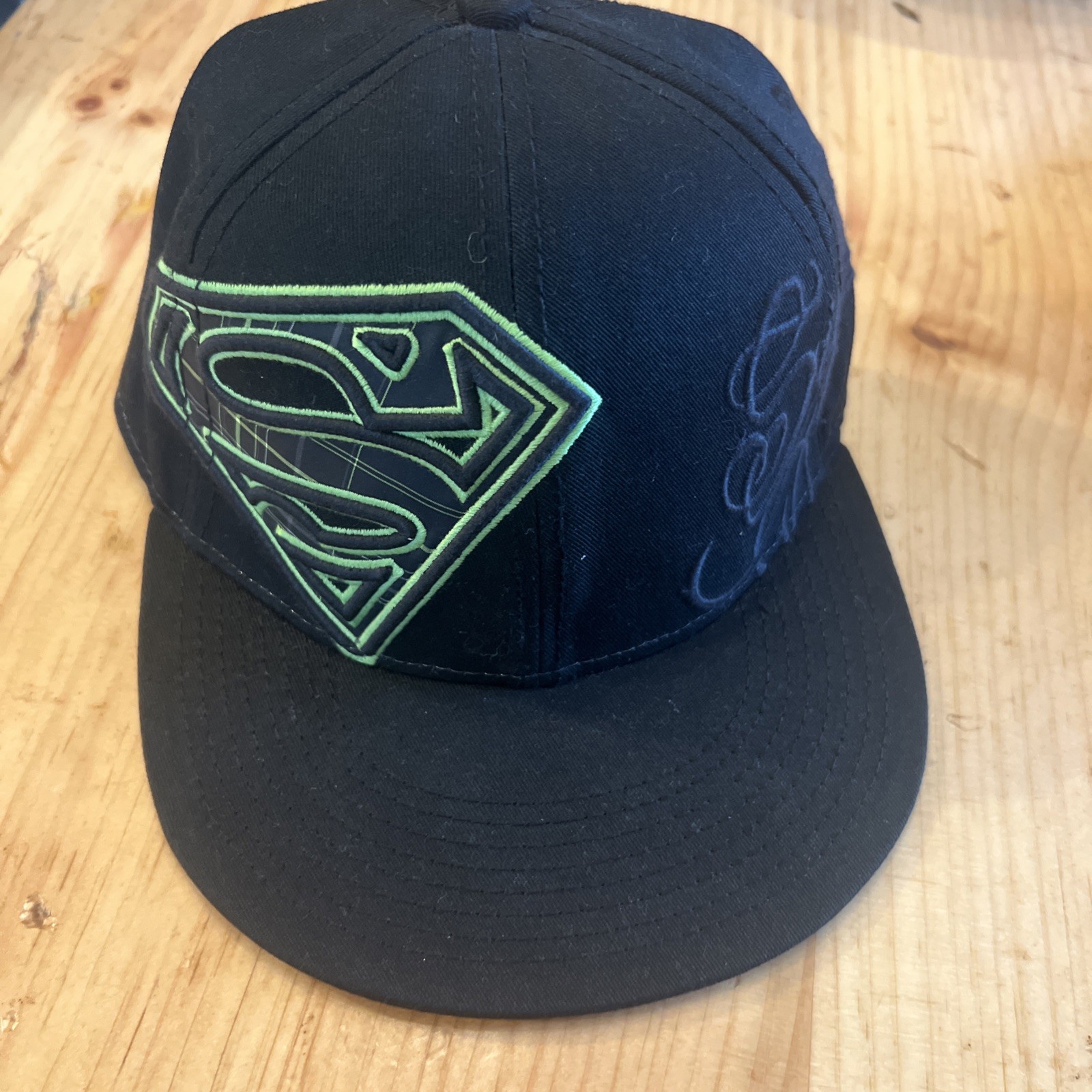 DC Comics Superman Cursive Writing Raised Embroid… - image 1