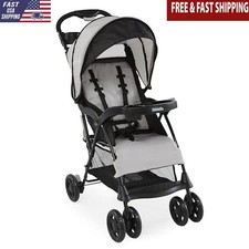 Lightweight Travel Stroller W/ Large Storage Basket Easy One-Hand Steering New