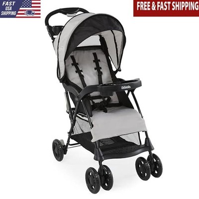 Lightweight Travel Stroller W/ Large Storage Basket Easy One-Hand Steering New