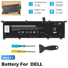75WH 8N0T7 0TMFYT Battery For DELL XPS 15 9575 P73F001 Precision 5530 2-in-1