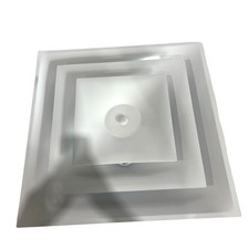 Titus Tms 24x24 Ceiling Diffuser 10 Round Neck Square Air Supply Grille White Titus Tms 24x24 Ceiling Diffuser 10 Round Neck Square Air Supply Grille White