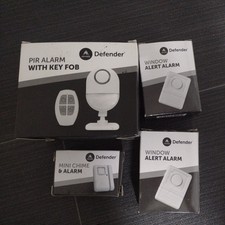 Defender Pir Alarm & Schlüsselanhänger, Fensteralarm Alarm nur 2 davon, Mini Glockenspiel & Alarm