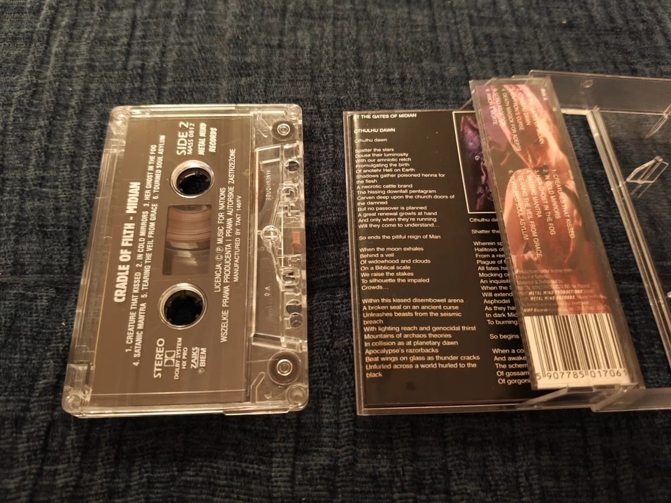 Cradle of Filth Midian MC cassette Dimmu Borgir Covenant Children of Bodom Ghost - Image 2 of 4