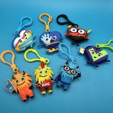 Lot Of 7 American Heart Association Kids Challenge Rubber Keychain Bag Charms