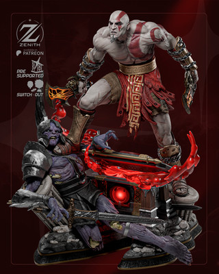 Figura Kratos Resina 12K  · 1:12 UNPAINTED (Ask For Painted Option)