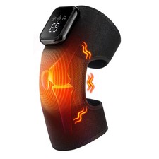 Cordless Knee Massager for Pain Relief with 3 Vibration Modes, 3 Heating Levels