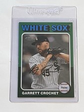 2024 Topps Heritage High Number Garrett Crochet White Sox Base Green Border #627