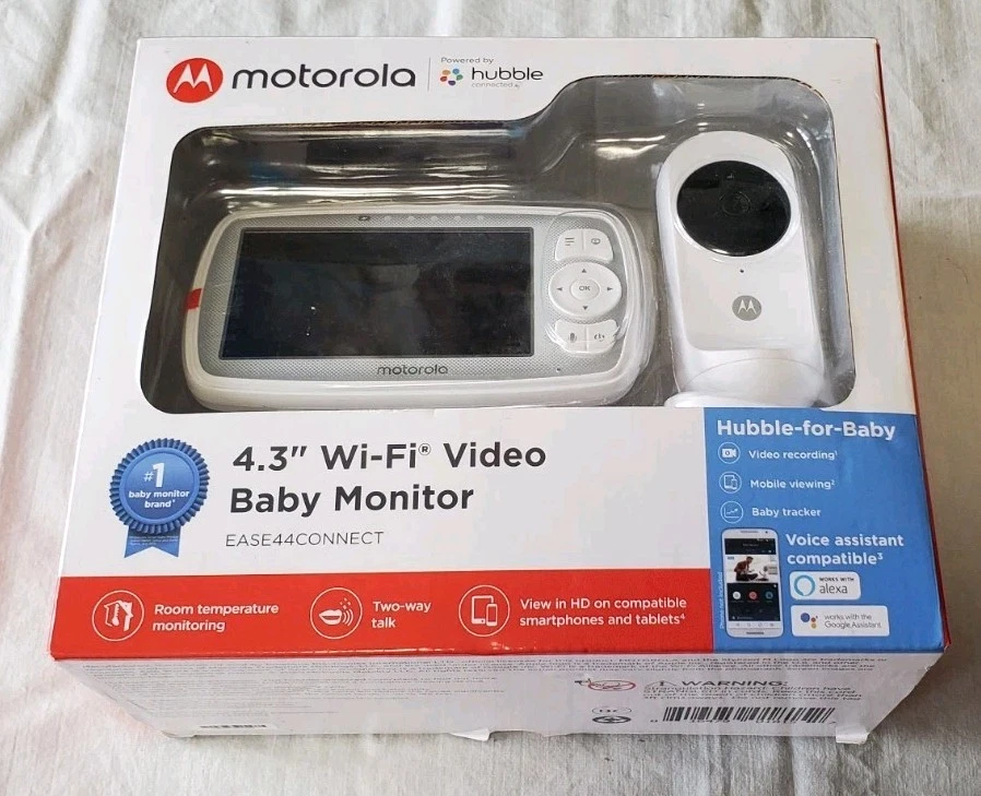 Motorola 4.3" WIFI Video/Audio Baby Monitor | Tested | HD Picture
Opens in a new window or tab