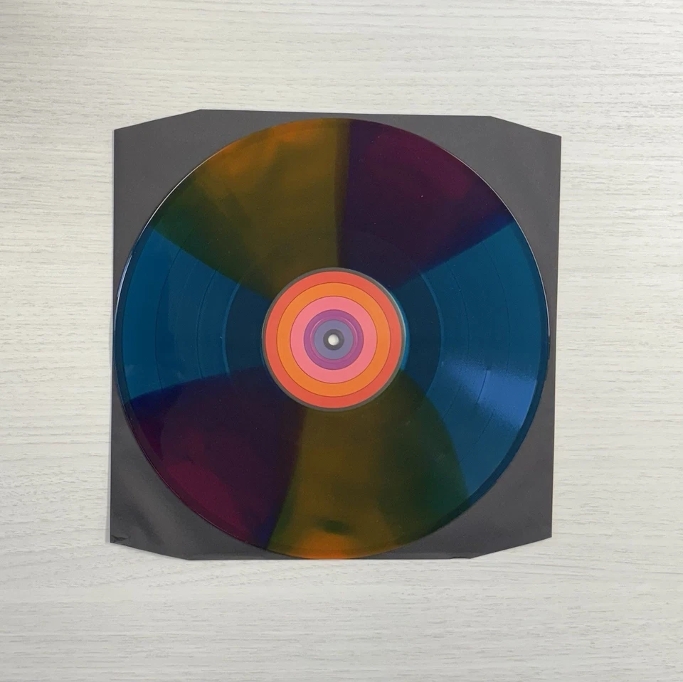 Khruangbin and Leon Bridges Texas Moon EP Kaleidoscope Colored Vinyl - Image 3 of 4