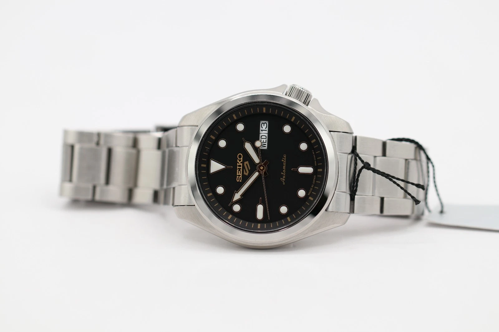 Seiko Men Automatic Black Dial Stainless Steel